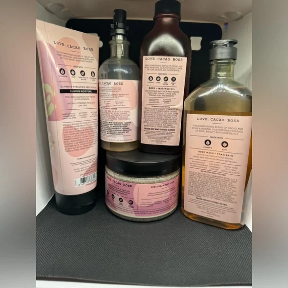 5 Pc Bundle BB&W Aromatherapy Love~Cacao Rose NWT - Picture 2 of 3
